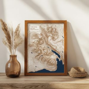 The Cuillins, Isle of Skye - Laser Map