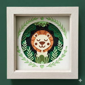 Lion Papercut